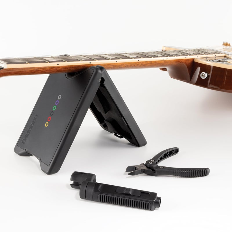 D'Addario Tour Grade Guitar String Changing Kit â€“ Peg Winder/Bridge Pin Puller Tool, Cutter & Storage Case with Built-In Neck Rest â€“ Tools for Setup, Repair, Maintenance - Image 5