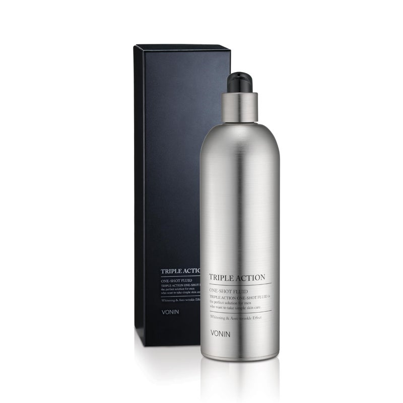 VONIN (One-Shot Fluid, 6.1fl oz - Men's Comprehensive Skincare, Travel Essentials. Moisturized, Revitalized Skin by LG Beauty. Aloe Vera, Niacinamide, Natural Extracts. - Image 1