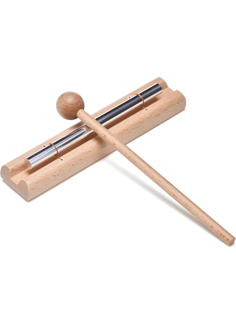 Mihey Solo Chime Musical Percussion Instrument with Mallet for Meditation Classroom Use and Sound Therapy  - Image 1