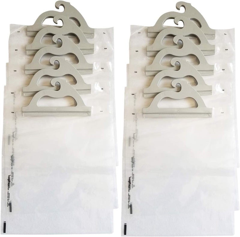 Monaco Hanging Storage Bags 10pack of 10 x 125inches  4 mil Deluxe Line Polyethylene Clear Plastic Bags for Classroom Library Doctor Office Pharmacy and Home Use - Image 1