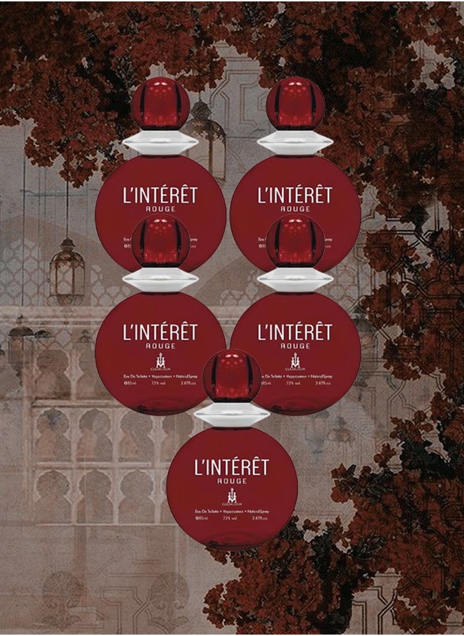 كوليكشن 5 قطع عطر لانترت روج للنساء 85 مل  - Image 1