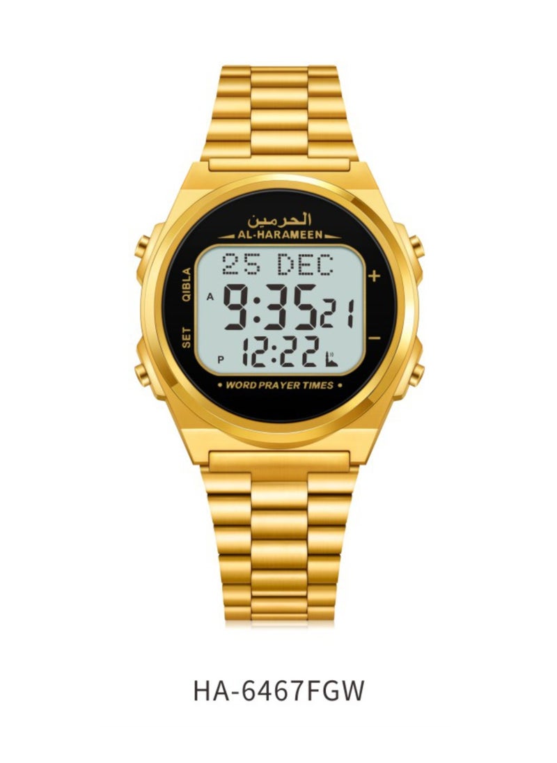 HARAMEEN - Worldwide Prayer Times Digital Wrist Watch - Image 1