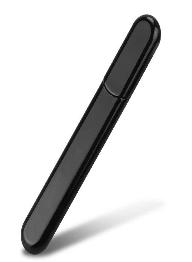 MiDenso Premium Glass Nail File with Case, Crystal Diamond Salon Best Beauty Nail Buffer for Natural and Acrylic Nails Christmas Gift for Woman and Man,Black - Image 1