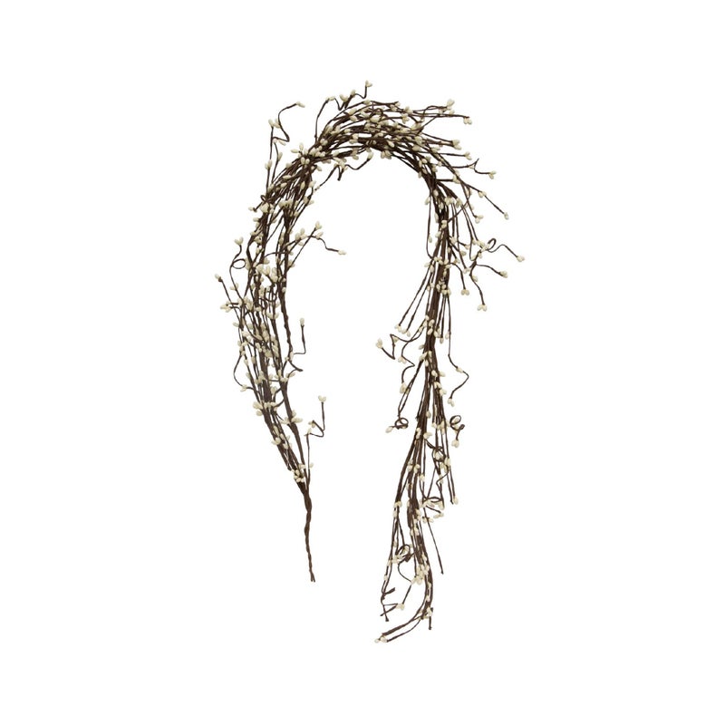 CWI Gifts CWI Ivory Garland  5ft  Artificial Garland for Mantle Arch Table and Entryway 