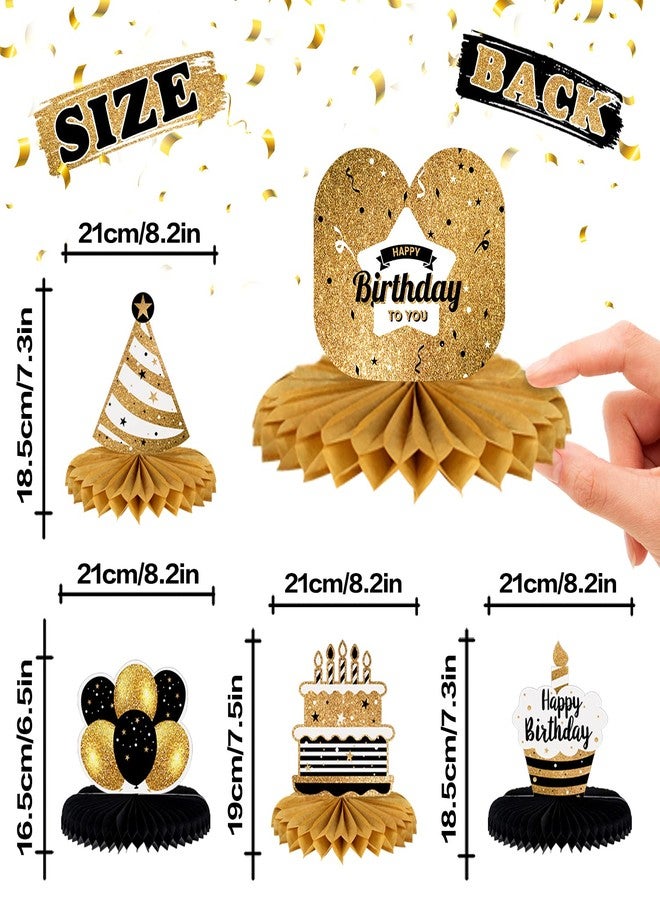 LINGTEER Happy 69th Birthday Table Honeycomb Centerpieces Cheers to 69th Birthday 69 Years Old Party Table Decorations Gift Sign. - Image 3