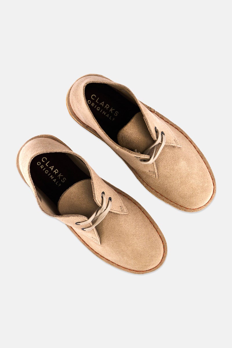 clarks Women Medium Suede Lace Up Ankle Boots, Sand - Image 4