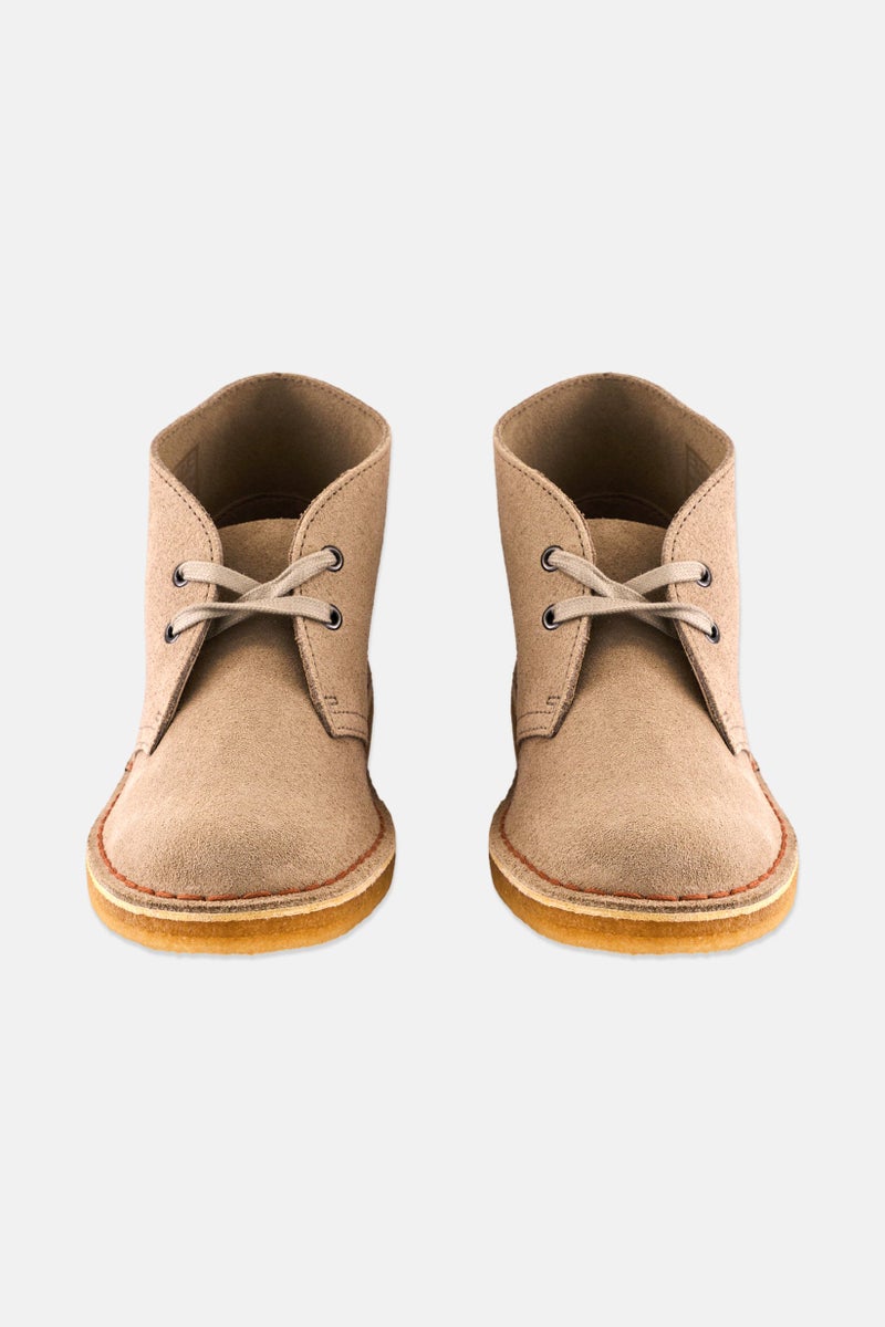 clarks Women Medium Suede Lace Up Ankle Boots, Sand - Image 3