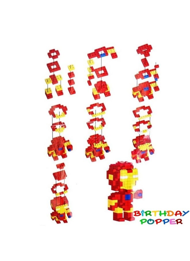 Birthday Popper Birthday Popper Superhero Avengers Mini Figures | Set of 12 | DIY Building Blocks Toys, Smart Activity for Kids | Birthday Return Gifts  - Image 4
