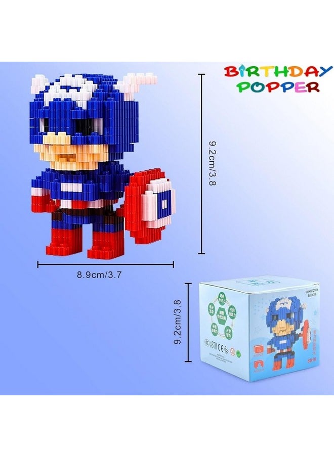 Birthday Popper Birthday Popper Superhero Avengers Mini Figures | Set of 12 | DIY Building Blocks Toys, Smart Activity for Kids | Birthday Return Gifts  - Image 3