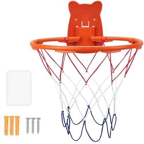 BLOCE Silent Basketball Hoop Indoor, 13" Wall Mount Ball Hoop for Door, Mounted Quiet Practice for Shooting (Hoop) - Image 1