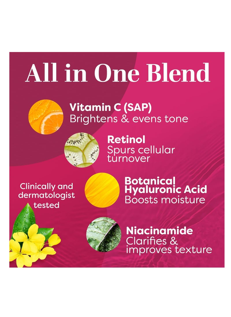 TruSkin - TruSkin Vitamin C Super Serum with Niacinamide, Retinol, Hyaluronic & Salicylic Acid (BHA) - All-in-One Anti Aging Facial Serum for Brightening, Firming, Dark Spots, Discoloration - 1 fl oz - Image 1