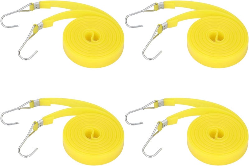 Bungee Cords with Hooks, Luggage Strap 10PCS Outdoor Bungee Cord PEP 2cm Width Heavy Duty Bungee Strap Tie Down Rope Elastic Cord with Hook for Transport (2.5M) - Image 2
