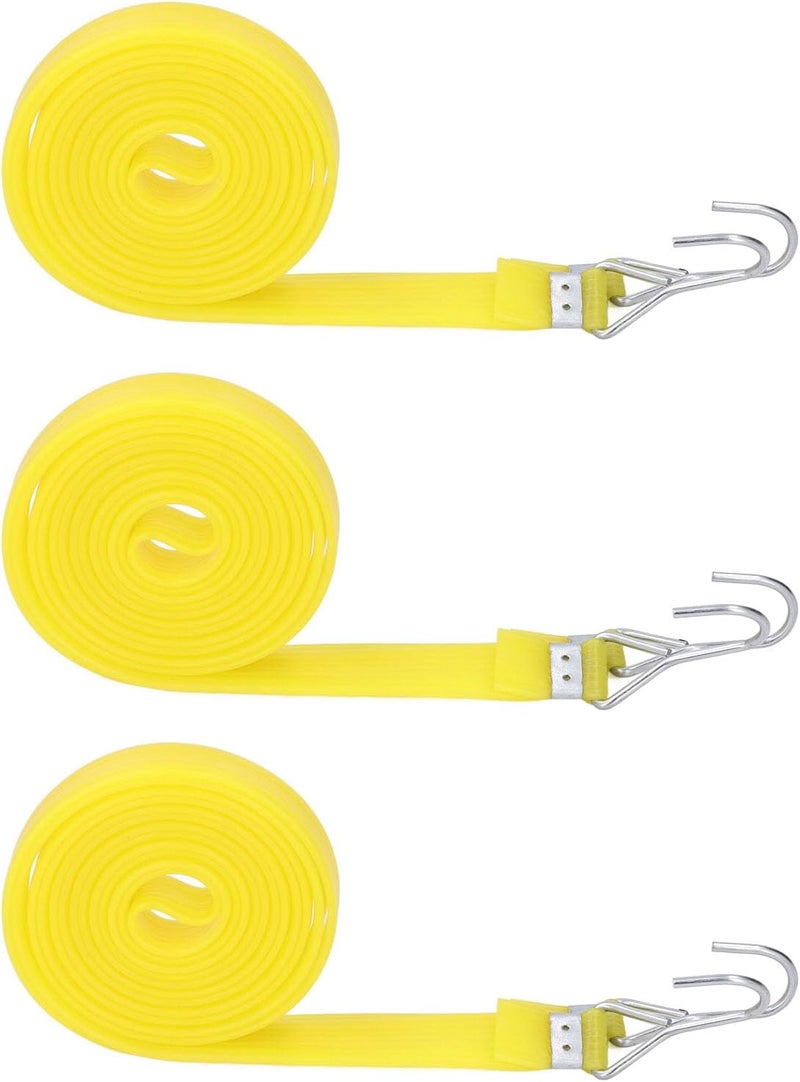 Bungee Cords with Hooks, Luggage Strap 10PCS Outdoor Bungee Cord PEP 2cm Width Heavy Duty Bungee Strap Tie Down Rope Elastic Cord with Hook for Transport (2.5M) - Image 4