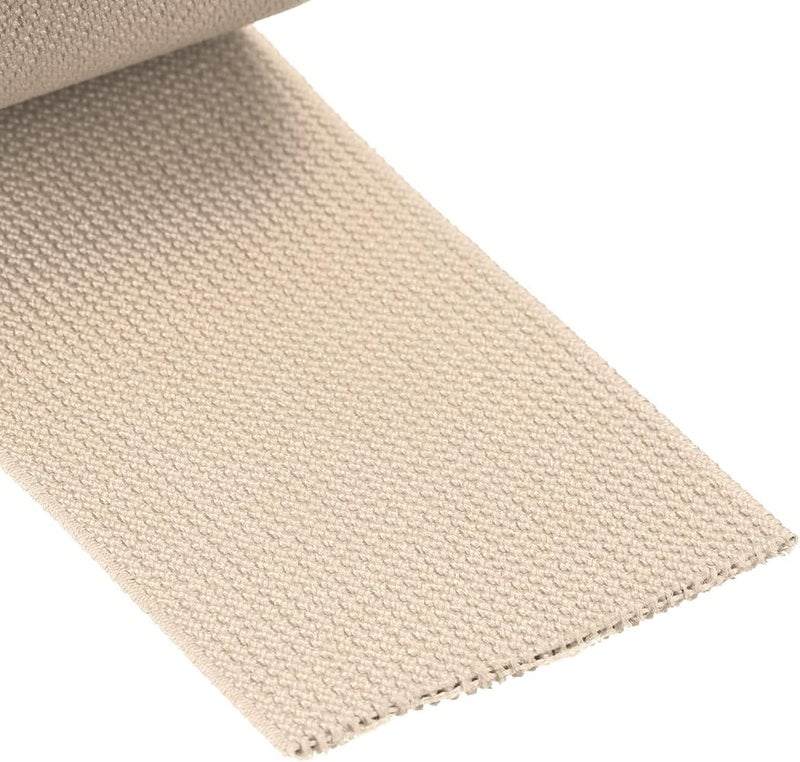 TERRIFI Twill Wide Elastic Band 2 inch Flat 2 Yard, Double-Side Woven Stretch Strap for Sewing and DIY Crafts, High-Elasticity Heavy Duty Knit Spool for Garment Waistband (Beige) - Image 4