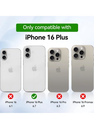 Clear Magnetic Case for iPhone 16 Plus, [MagSafe Compatible] Crystal Clear Shockproof Soft TPU Protective Cover, Supports Magnetic Car Mount & Wireless Charging - view 2