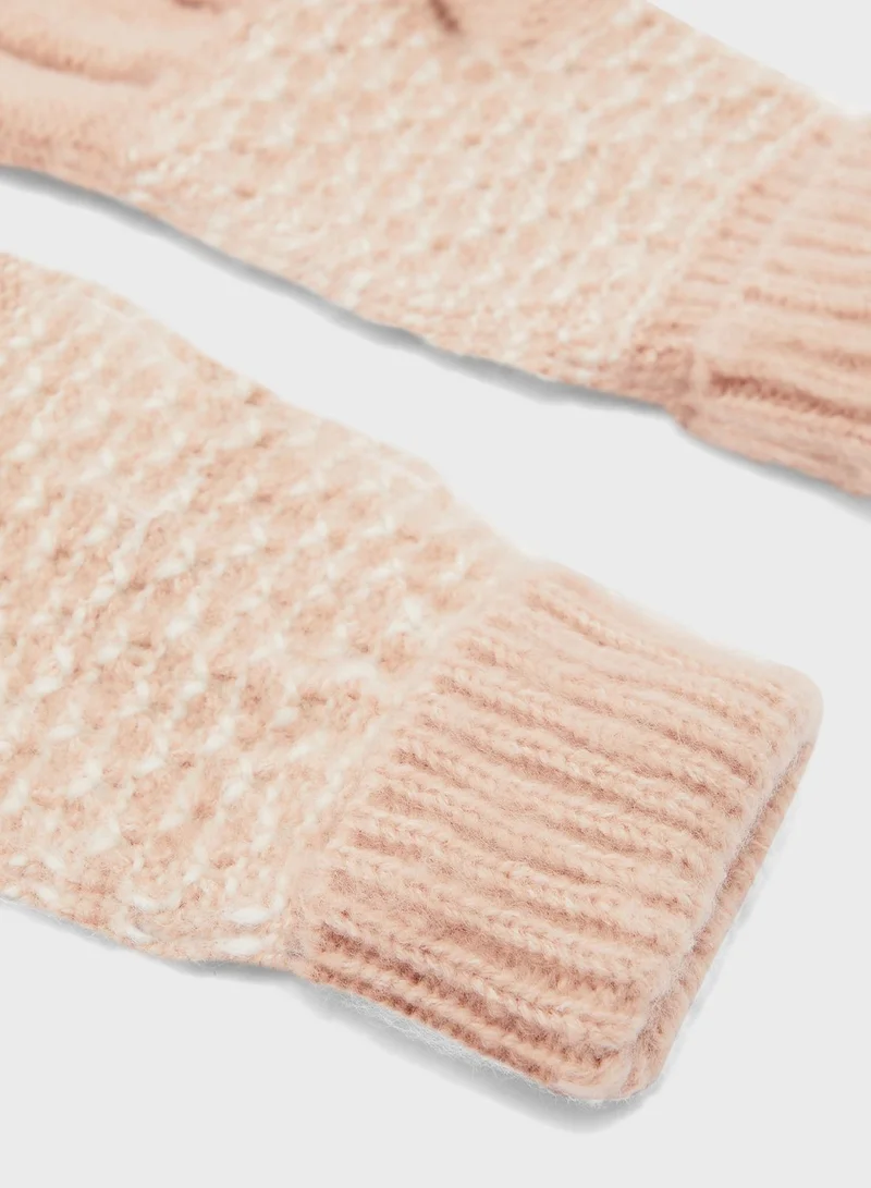 ELLA Chevron Bobble Gloves