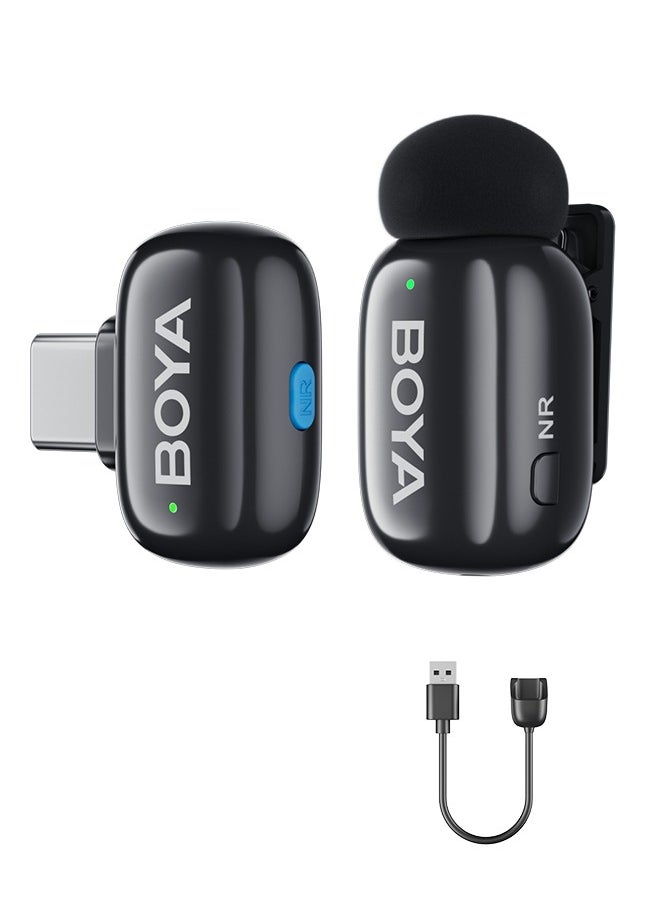 BOYA - BOYA MINI-17 Wireless Lavalier Microphone Noise Cancellation Microphone For iPhone 15/16 Android Smartphones Ultra mini microphone with AI Voice Change, Metal Clip on Mic for Vlogging TikTok YouTube Content Creators Live Streaming Interview Recording - Image 1