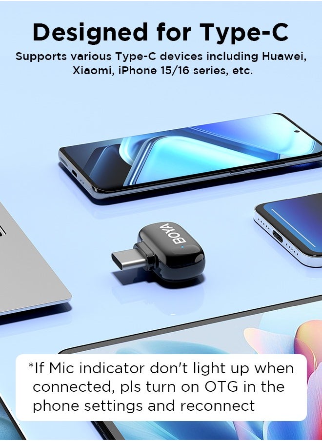 BOYA - BOYA MINI-17 Wireless Lavalier Microphone Noise Cancellation Microphone For iPhone 15/16 Android Smartphones Ultra mini microphone with AI Voice Change, Metal Clip on Mic for Vlogging TikTok YouTube Content Creators Live Streaming Interview Recording - Image 1