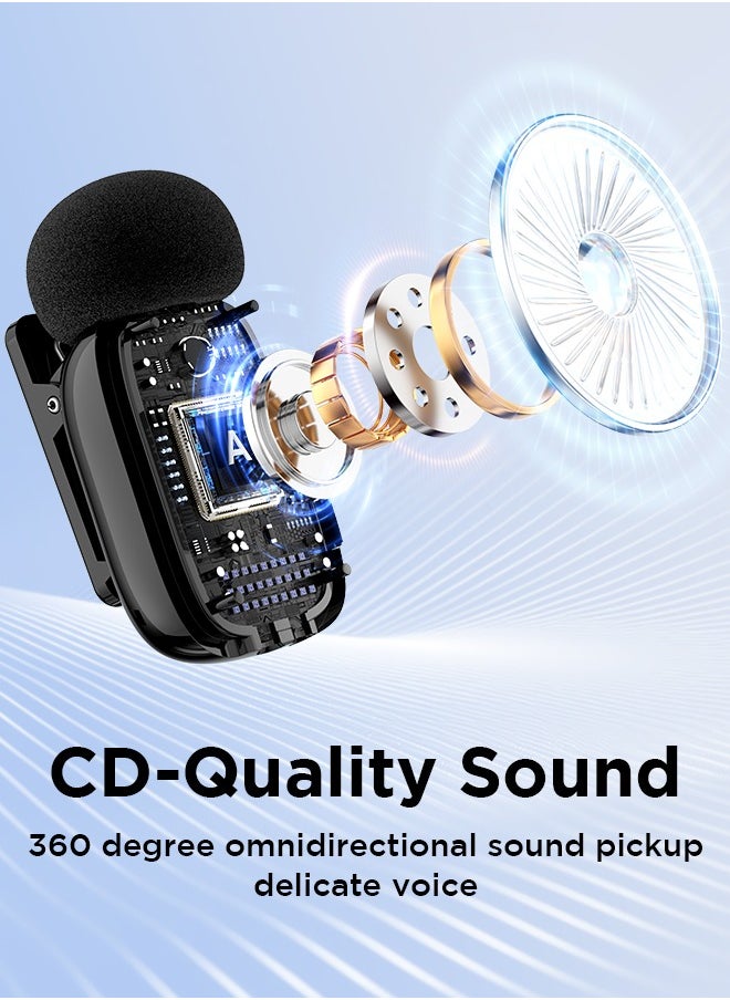 BOYA - BOYA MINI-17 Wireless Lavalier Microphone Noise Cancellation Microphone For iPhone 15/16 Android Smartphones Ultra mini microphone with AI Voice Change, Metal Clip on Mic for Vlogging TikTok YouTube Content Creators Live Streaming Interview Recording - Image 1