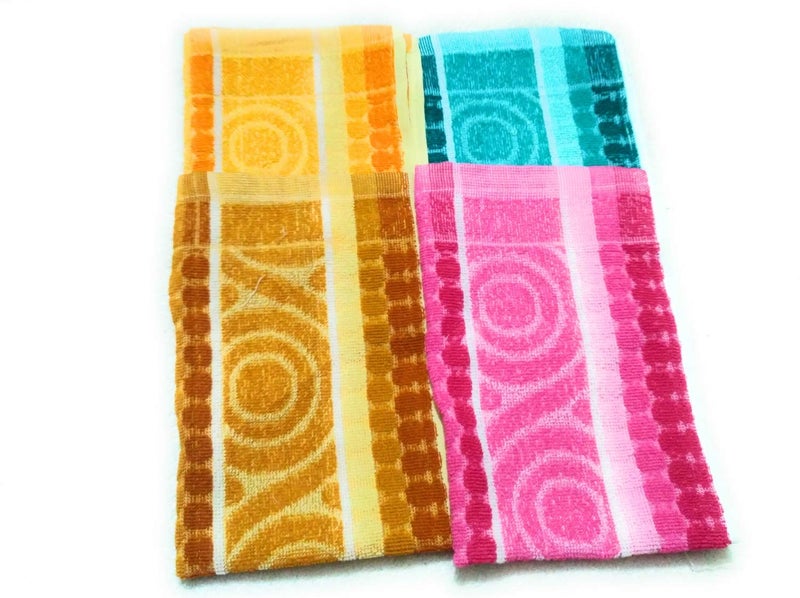 Cotton Colors Cotton Colors 300 GSM 4 Piece Cotton Hand Towel Set - Multicolor_D3  - Image 1