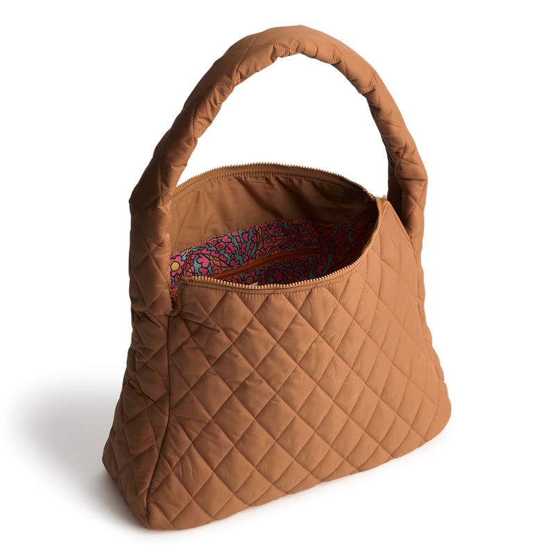Vera Bradley Featherweight Tifton Hobo Tote Bag, Roasted Pecan, One Size - Image 3