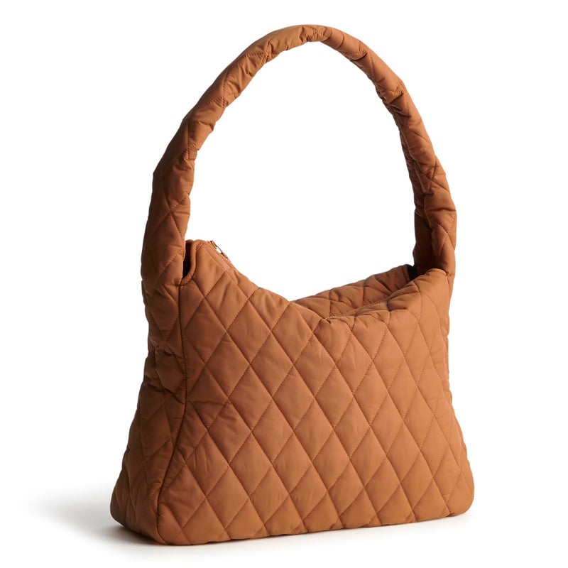 Vera Bradley Featherweight Tifton Hobo Tote Bag, Roasted Pecan, One Size - Image 1