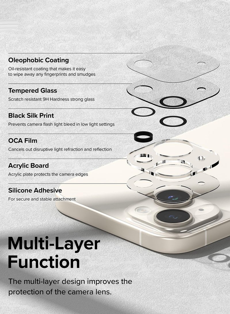 دبليو تيك حزمة حماية 3 في 1 لهاتف آبل آيفون 14 بلس 5G 2022، غطاء شفاف ومقاوم للصدمات مع ماسج سيف، واقي شاشة سيراميك مطفي، وواقي عدسة الكاميرا، حماية 360، تركيب سهل - شفاف/أسود - Image 5