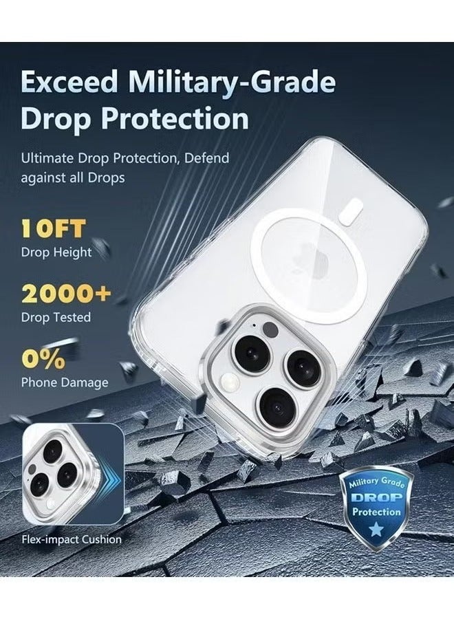 ELTRAZONE iPhone 16 Pro MagSafe Case with Shockproof Protection, Clear Anti-Yellow & Anti-Scratch Design, Ultra-Slim & Lightweight Build, and Wireless Charging Compatibility - Image 4
