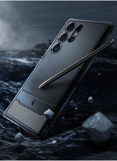 Spigen غطاء حماية متين لهاتف سامسونج جالاكسي S24 الترا (2024) - أسود مطفي  - Image 2