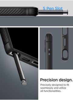 Spigen غطاء حماية متين لهاتف سامسونج جالاكسي S24 الترا (2024) - أسود مطفي  - Image 5