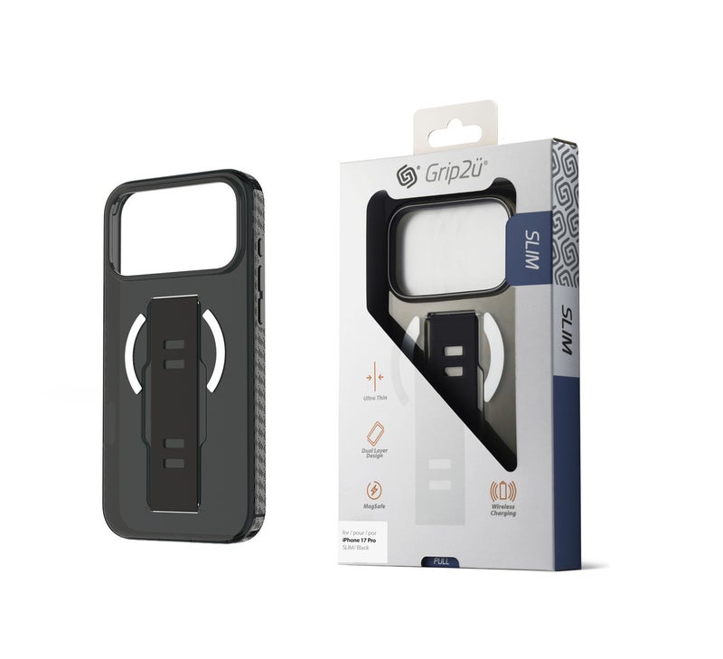Grip2U iPhone 17 Pro SLIM Black – Premium Protective Accessory, Durable Material, Shock Resistant - Image 3