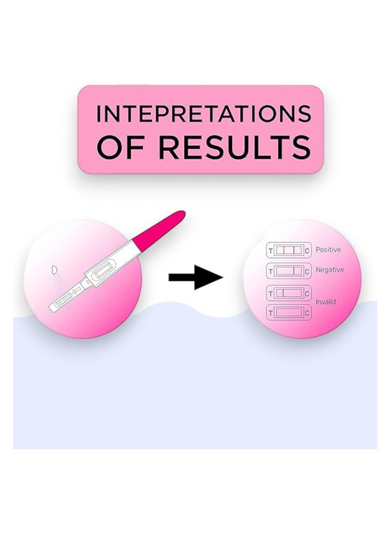 NOVAMED One Step Pregnancy Hcg Test Kit, Midstream - Image 3