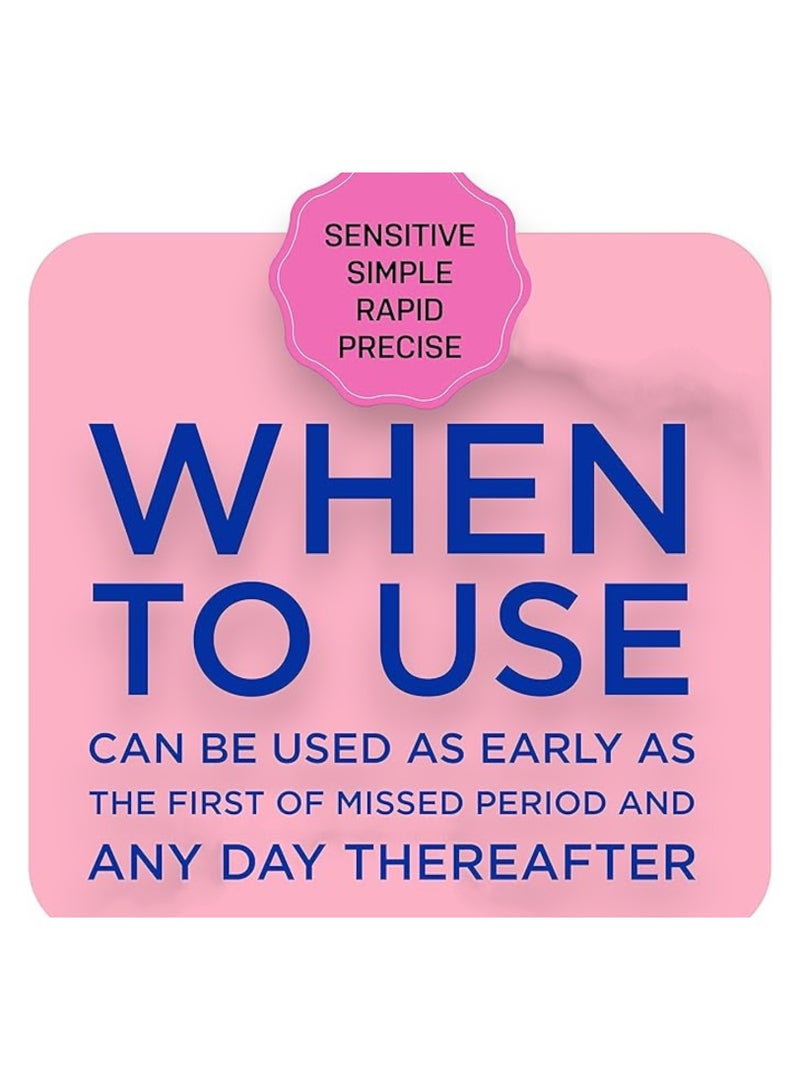 NOVAMED One Step Pregnancy Hcg Test Kit, Midstream - Image 4