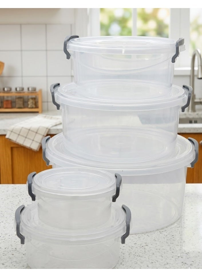 favilla 5-Piece Airtight Storage Container Set – Code 9025 | Perfect organization for your kitchen in various sizes - Image 3