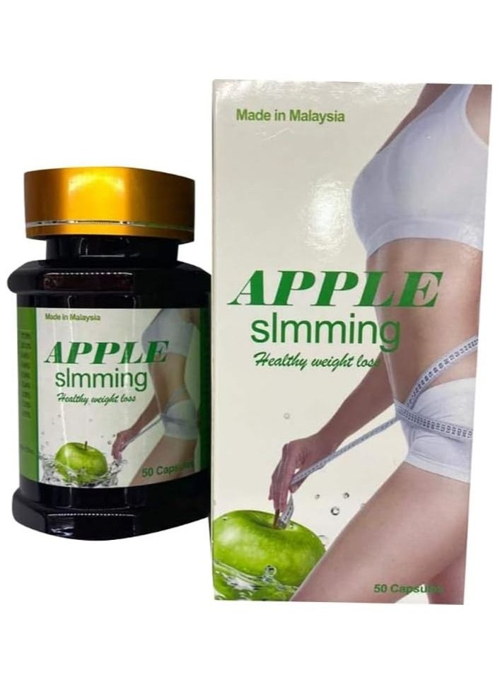 BEAUTY VOC - Green Apple Slimming Capsules to Boost Metabolism, Trim Waist, and Elevate Natural Energy for Enhanced Focus and Elevated Mood, 50 Capsules - Image 1