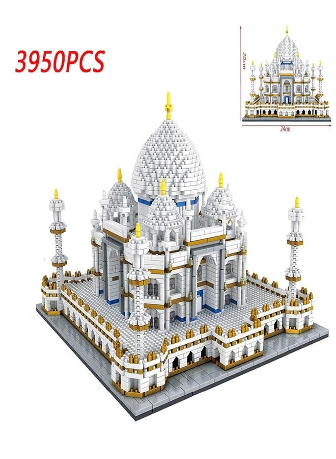 Magicwand DIY 3950 Pcs TAJ Mahal Building Blocks for Kids & Adults【Pack of 1】【White】 - Image 3