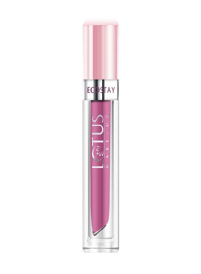 Lotus Makeup Ecostay Matte Lip Lacquer, Matte Finish, 4 g - Miss Magenta - Image 1