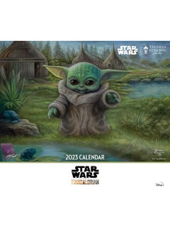 Andrews McMeel Publishing The Mandalorian by Thomas Kinkade Studios 2023 Deluxe Wall Calendar with Print  - Image 2