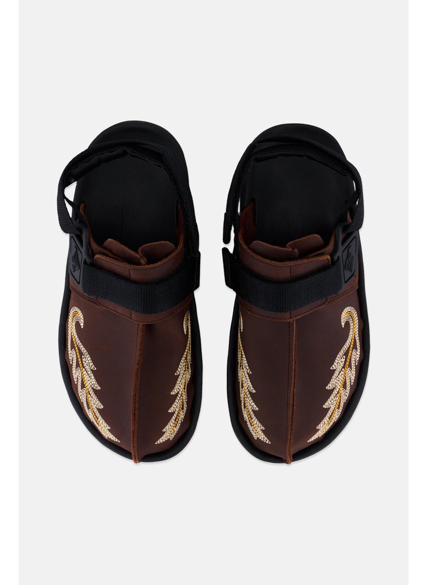 Reebok - Men Beatnik Slingback Closure Sandals, Brown Combo - Image 1