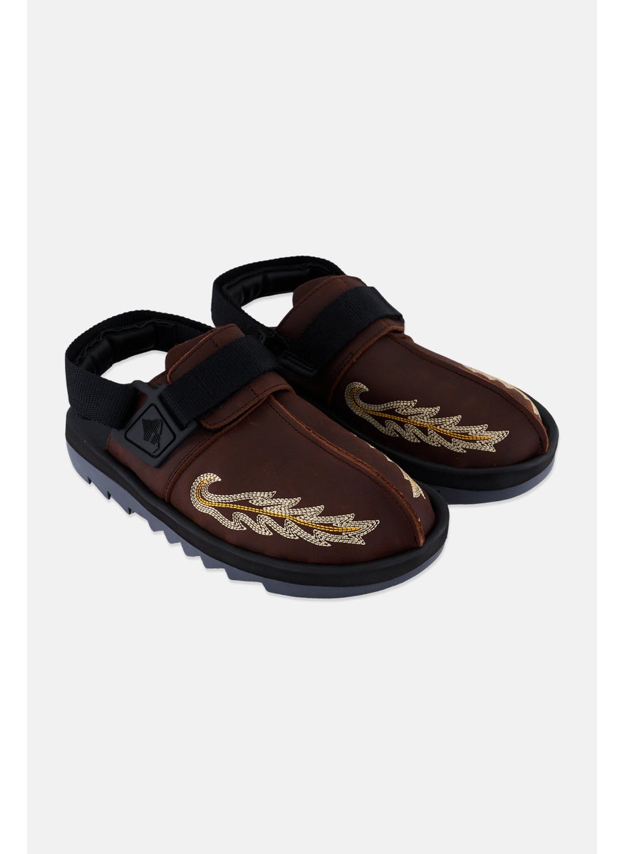 Reebok - Men Beatnik Slingback Closure Sandals, Brown Combo - Image 1