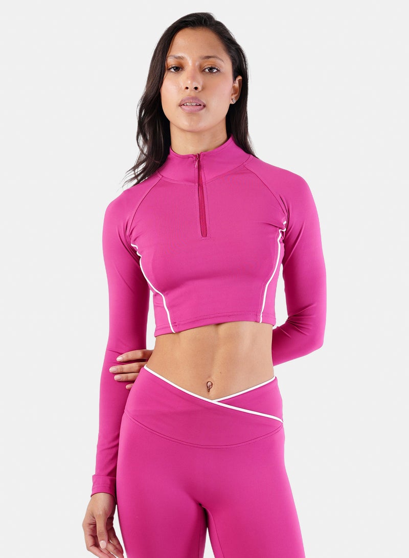 cloud Move Piped Cropped Quarter Sculpt Jacket - Image 1