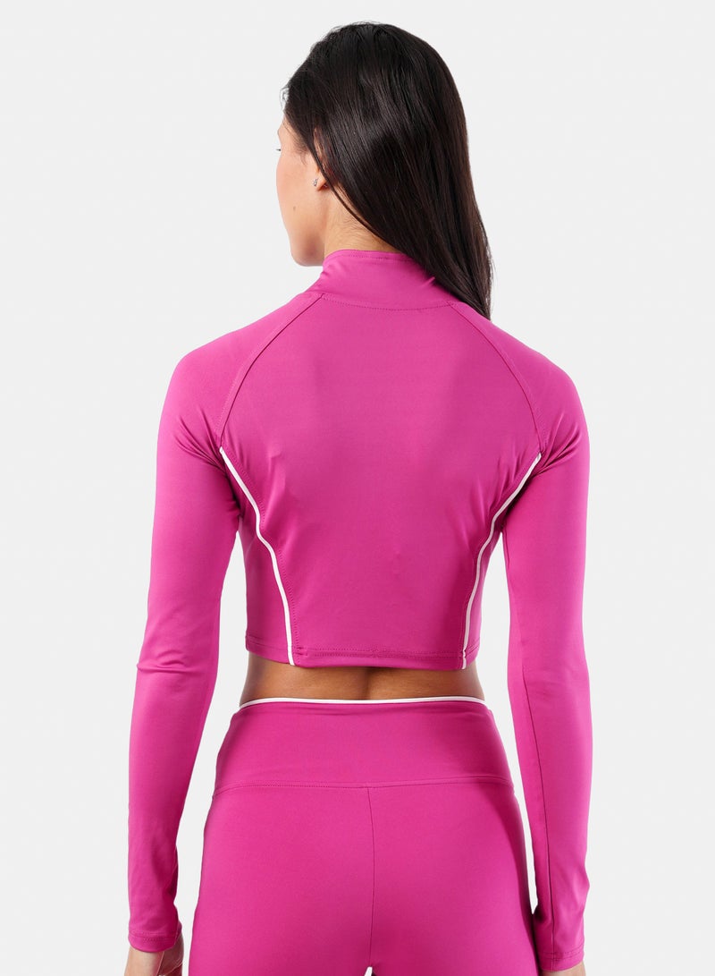 cloud Move Piped Cropped Quarter Sculpt Jacket - Image 3