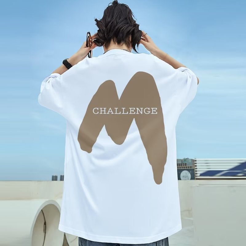 American Style Trendy T-Shirt Oversize Plus Size Loose Fat Men'S Fashion Brand Couple'S Short Sleeve Summer Fashion - Image 3