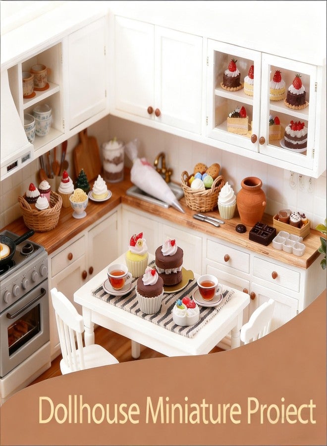 BoFUN Mini Craft Baking Kit, DIY Food Making Set for Teens Adults, Miniature Bakery Craft, Girls Night Date Night Activity, 1:12 Scale Dollhouse Accessories (Mini Cake) - Image 3