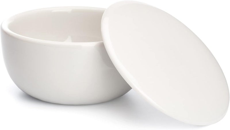 MHLE SHAVE CARE Porcelain Dish incl Shaving Soap 65g Sandalwood - Image 3