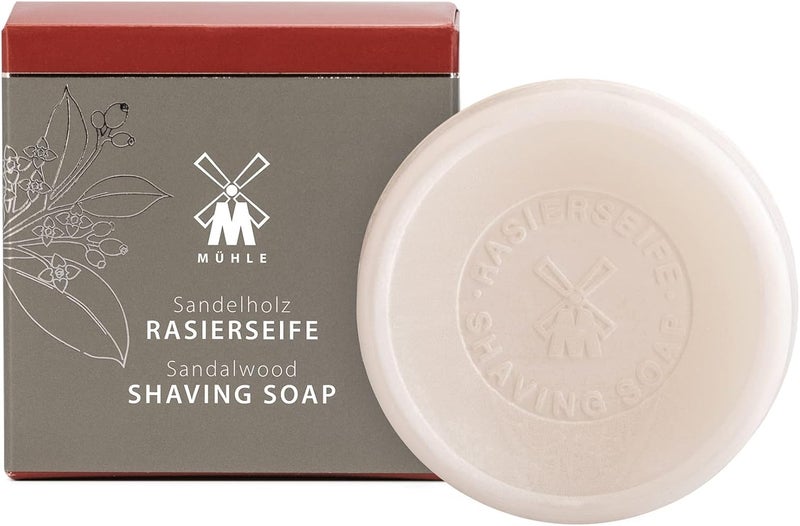 MHLE SHAVE CARE Porcelain Dish incl Shaving Soap 65g Sandalwood - Image 4