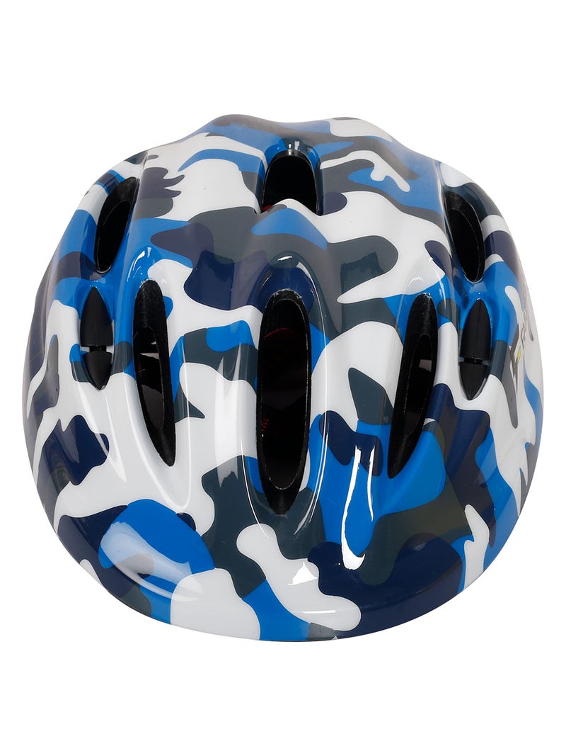 FABSPORTS Camouflage Printed Safety Helmet for Kids-Boys & Girls (5-12 Years), Light Weight Bicycle/Bike Helmet, Adjustable Size, Superior Ventilation for Cycling/Skating/Skate Boarding - Image 3
