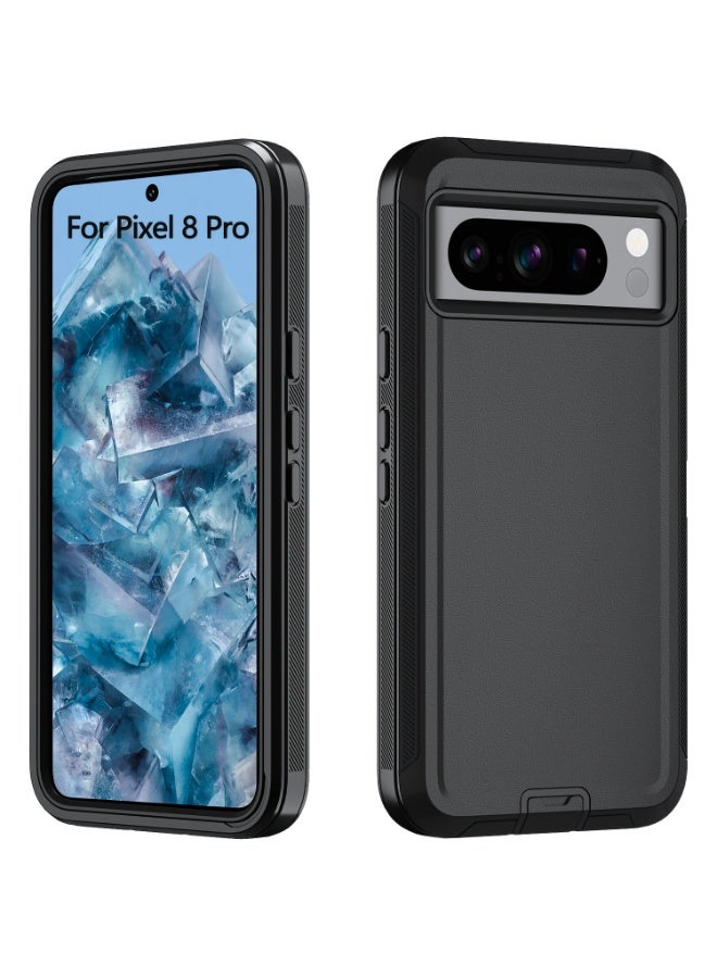 غطاء حماية متين من طبقتين TPU وإطار صلب مقاوم للصدمات لهواتف Pixel 8A/8/8 Pro/9/9 Pro/9 Pro XL/9A - Image 1