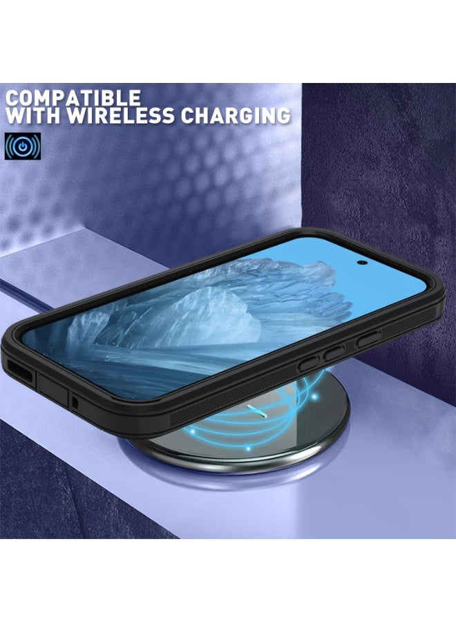 غطاء حماية متين من طبقتين TPU وإطار صلب مقاوم للصدمات لهواتف Pixel 8A/8/8 Pro/9/9 Pro/9 Pro XL/9A - Image 2