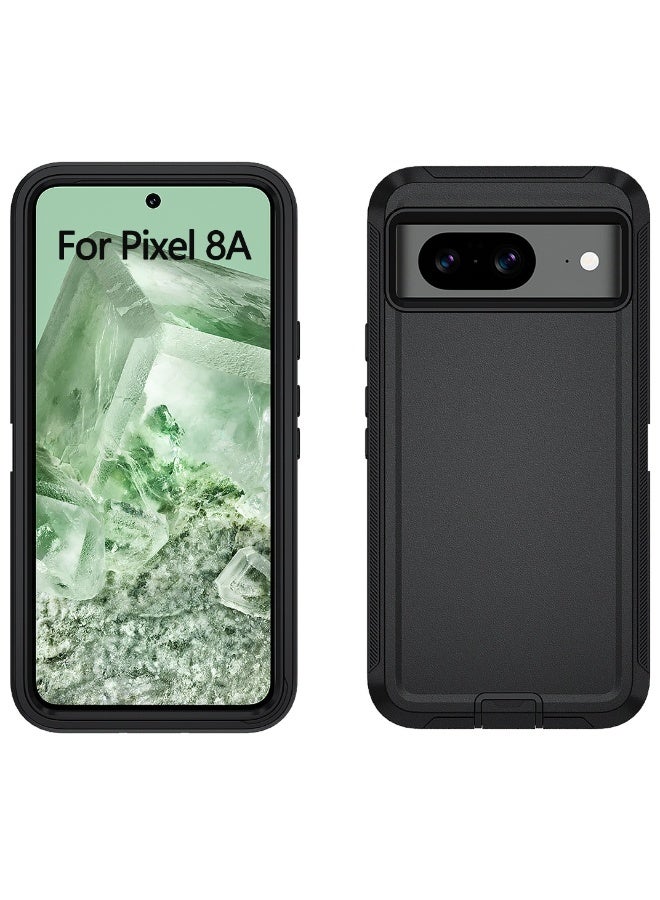غطاء حماية متين من طبقتين TPU وإطار صلب مقاوم للصدمات لهواتف Pixel 8A/8/8 Pro/9/9 Pro/9 Pro XL/9A - Image 3
